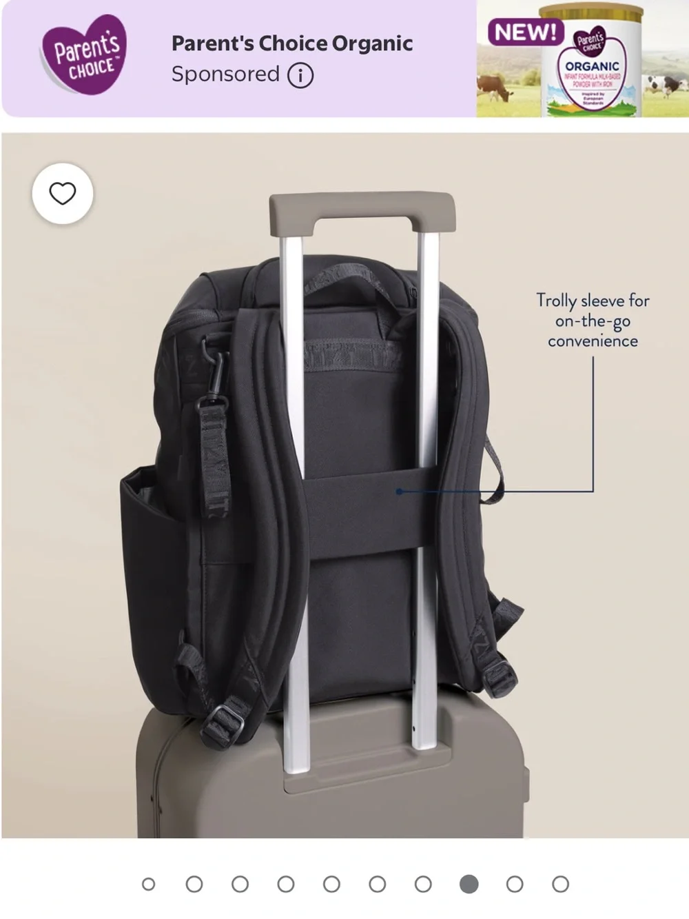 Itzy Ritzy Belong Bucket Backpack Diaper Bag in Black NWT